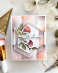 Pinkfresh Studio - Dies - Nested Hexagons Double Stitch-ScrapbookPal