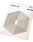 Pinkfresh Studio - Dies - Nested Hexagons Double Stitch-ScrapbookPal