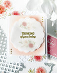 Pinkfresh Studio - Stencils - Peony Glow-ScrapbookPal