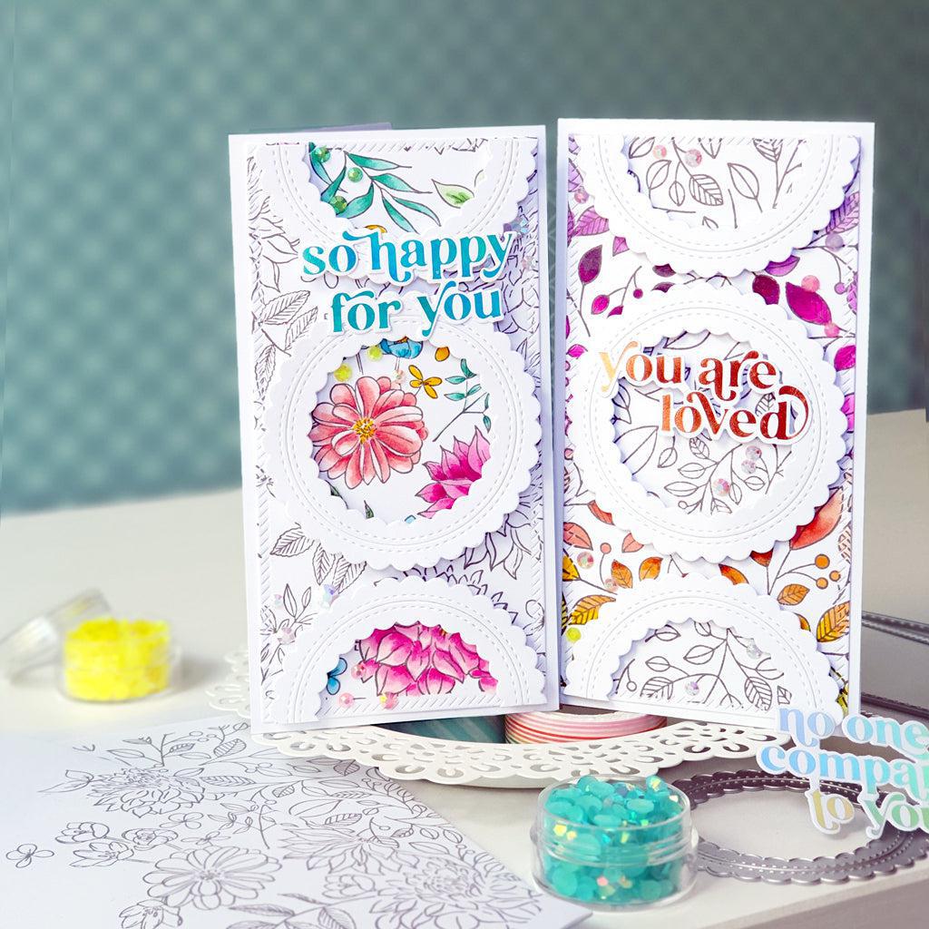 Pinkfresh Studio - Dies - Stitched Scallop Circle-ScrapbookPal