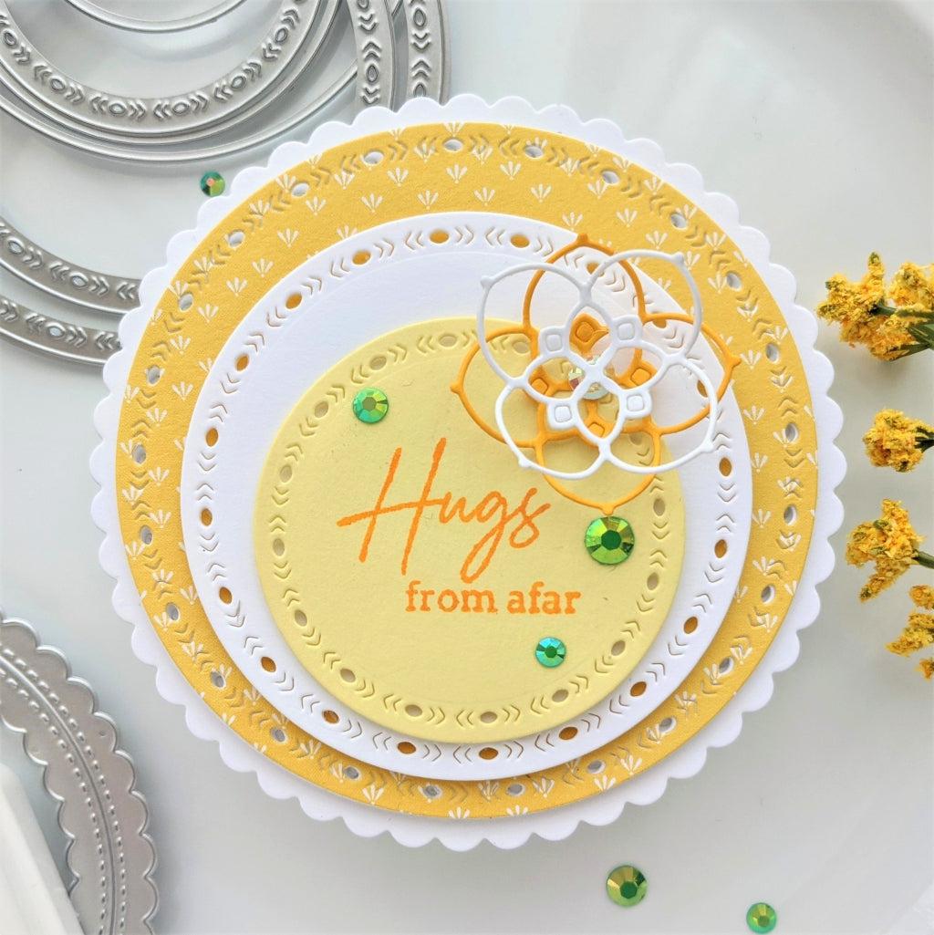 Pinkfresh Studio - Dies - Stitched Scallop Circle-ScrapbookPal