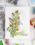 Pinkfresh Studio - Stencils - Whispering Daffodils-ScrapbookPal