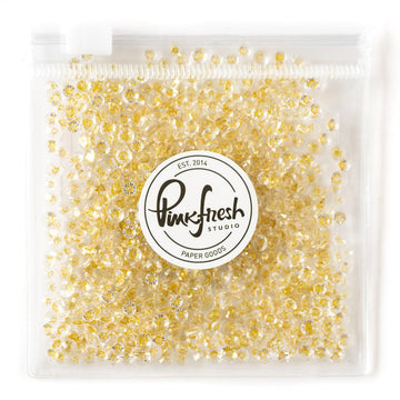 Pinkfresh Studio - Gems - Clear with Gold Dust-ScrapbookPal