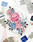Pinkfresh Studio - Press Plates - Beautiful Roses-ScrapbookPal
