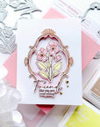 Pinkfresh Studio - Press Plates - Blossom Medallion-ScrapbookPal