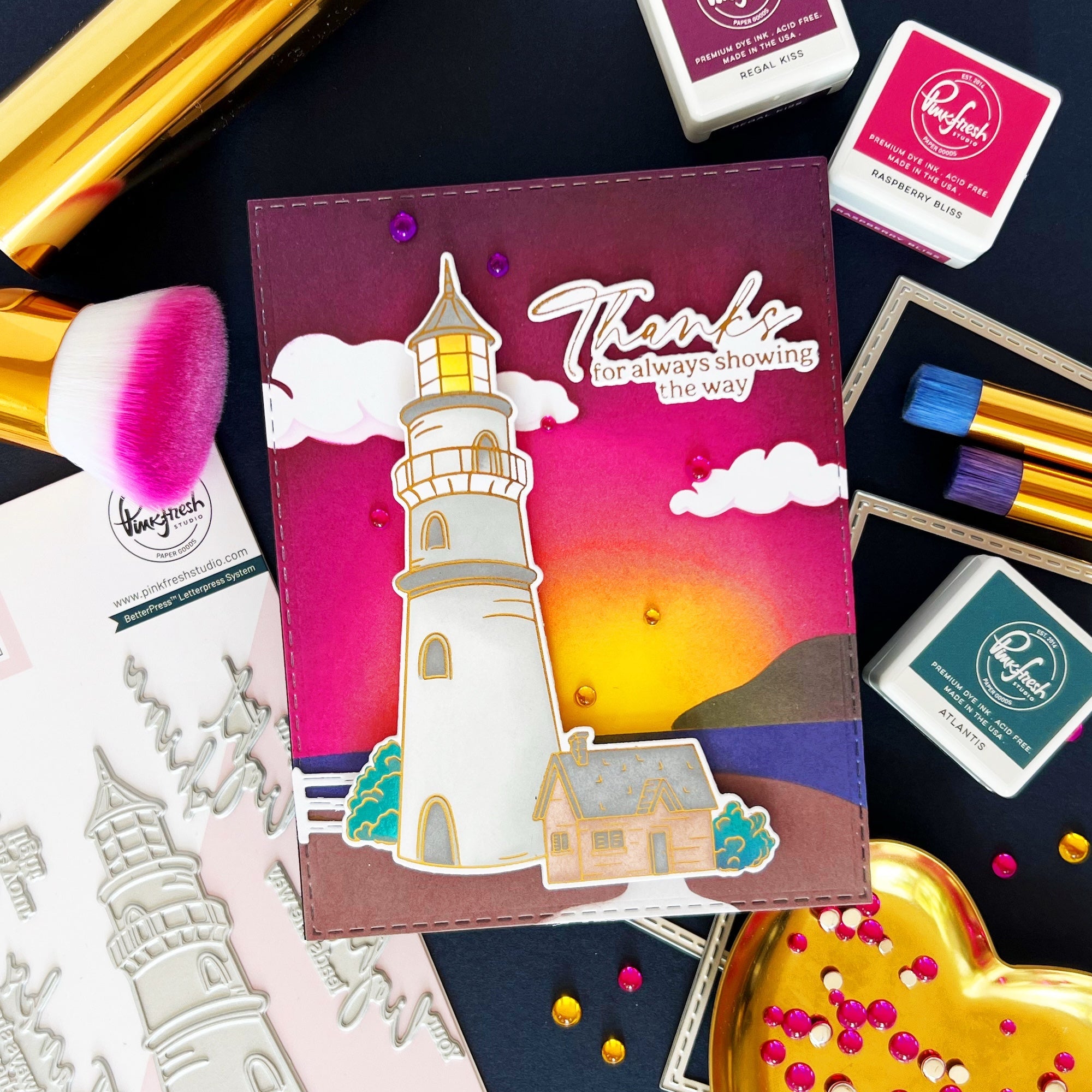 Pinkfresh Studio - Press Plates - Guiding Light-ScrapbookPal