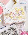 Pinkfresh Studio - Press Plates - Stippled Plaid-ScrapbookPal