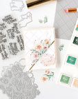 Pinkfresh Studio - Press Plates - Stippled Plaid-ScrapbookPal