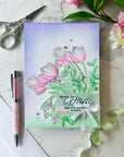 Pinkfresh Studio - Press Plates - Timeless Tulips-ScrapbookPal