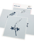Pinkfresh Studio - Stencils - Bluebonnet Bliss-ScrapbookPal