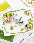 Pinkfresh Studio - Stencils - Cheerful Blossoms-ScrapbookPal