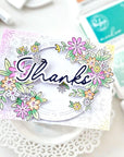 Pinkfresh Studio - Stencils - Cheerful Blossoms-ScrapbookPal