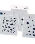 Pinkfresh Studio - Stencils - Cheerful Blossoms-ScrapbookPal