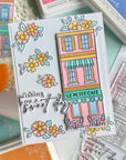 Pinkfresh Studio - Stencils - Darling District-ScrapbookPal