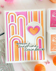 Pinkfresh Studio - Stencils - Elevated Rainbows-ScrapbookPal