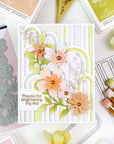 Pinkfresh Studio - Stencils - Elevated Rainbows-ScrapbookPal