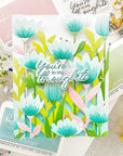 Pinkfresh Studio - Stencils - Floral Field-ScrapbookPal