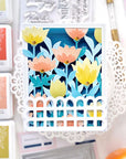 Pinkfresh Studio - Stencils - Floral Field-ScrapbookPal