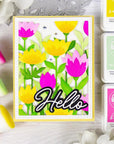 Pinkfresh Studio - Stencils - Floral Field-ScrapbookPal