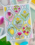 Pinkfresh Studio - Stencils - Freshly Picked-ScrapbookPal