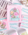 Pinkfresh Studio - Stencils - Lovely Blooms-ScrapbookPal