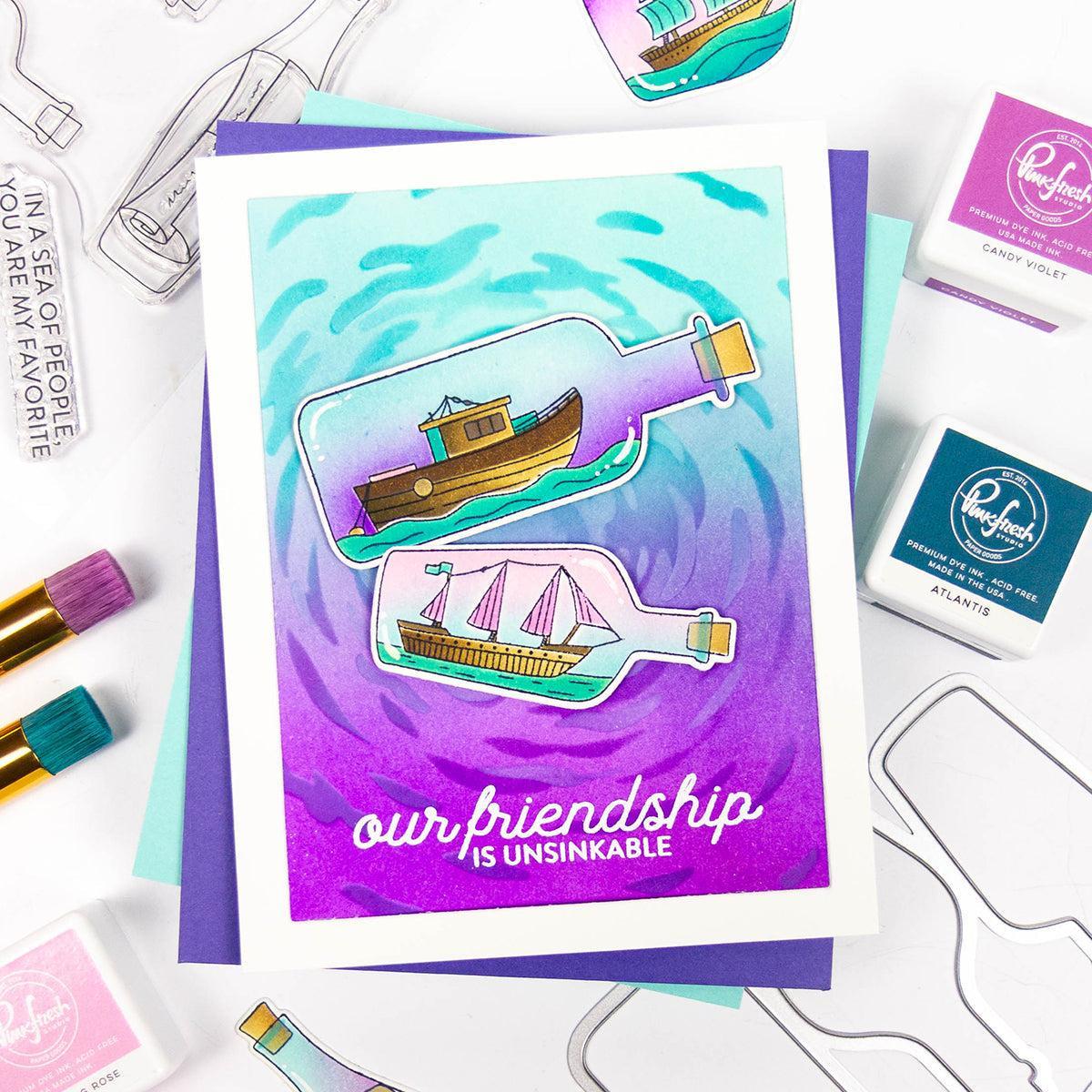 Pinkfresh Studio - Clear Stamps - Message In A Bottle-ScrapbookPal