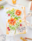 Pinkfresh Studio - Stencils - Never Give Up-ScrapbookPal
