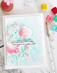 Pinkfresh Studio - Stencils - Never Give Up-ScrapbookPal