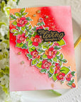 Pinkfresh Studio - Stencils - Petal Poise-ScrapbookPal