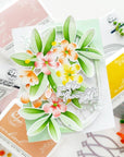 Pinkfresh Studio - Stencils - Plumeria-ScrapbookPal