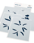 Pinkfresh Studio - Stencils - Plumeria-ScrapbookPal