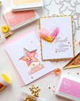 Pinkfresh Studio - Stencils - Radiating Hearts & Stars-ScrapbookPal