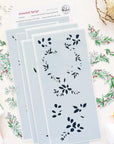 Pinkfresh Studio - Stencils - Seasonal Sprigs-ScrapbookPal