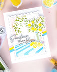 Pinkfresh Studio - Stencils - Sunlit Table-ScrapbookPal