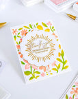 Pinkfresh Studio - Stencils - Wildflower Notes-ScrapbookPal