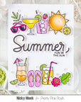 Pretty Pink Posh - Clear Stamps - Summer Sips-ScrapbookPal