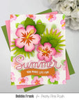 Pretty Pink Posh - Stencils - Layered Hibiscus-ScrapbookPal