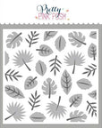 Pretty Pink Posh - Stencils - Layered Tropical Leaves-ScrapbookPal