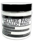 Ranger Ink - Texture Paste - Metallic White, 4 oz.-ScrapbookPal