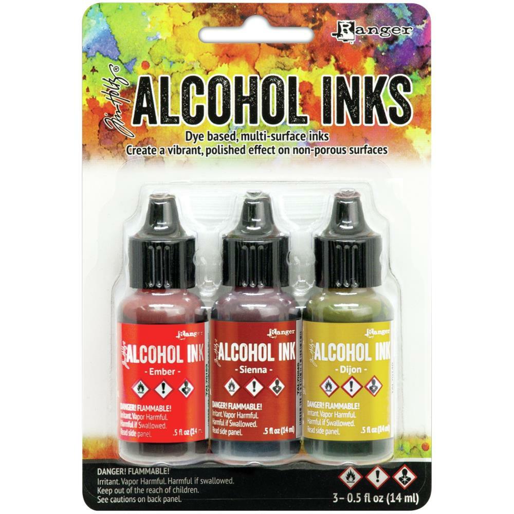 Ranger Ink - Tim Holtz - Alcohol Ink Set - Orange/Yellow Spectrum-ScrapbookPal