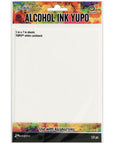 Ranger Ink - Tim Holtz - Alcohol Ink Yupo Paper - White, 10 pk-ScrapbookPal