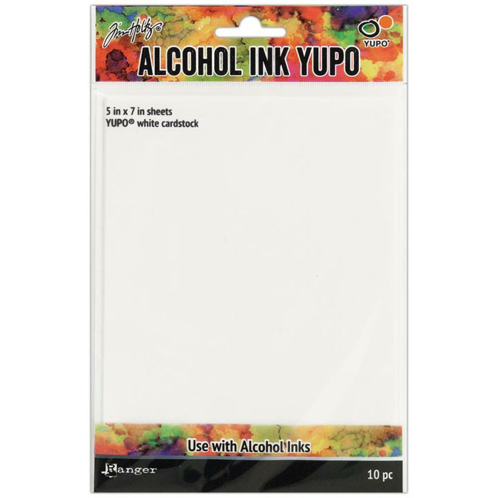 Ranger Ink - Tim Holtz - Alcohol Ink Yupo Paper - White, 10 pk-ScrapbookPal