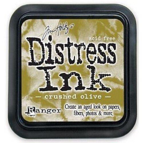 Ranger Ink - Tim Holtz - Distress Ink Pad - Crushed Olive-ScrapbookPal