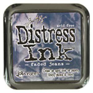 Ranger Ink - Tim Holtz - Distress Ink Pad - Faded Jeans-ScrapbookPal