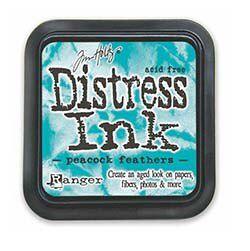 Ranger Ink - Tim Holtz - Distress Ink Pad - Peacock Feathers-ScrapbookPal