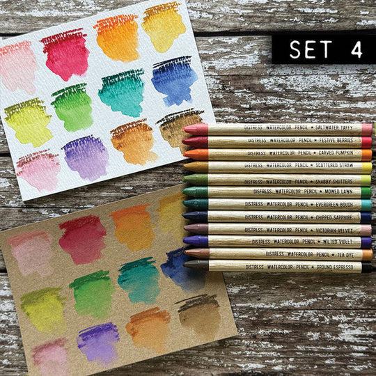 Ranger - Tim Holtz - Distress Watercolor Pencils - Set 4-ScrapbookPal