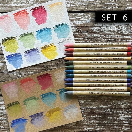 Ranger - Tim Holtz - Distress Watercolor Pencils - Set 6-ScrapbookPal