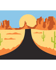 Spellbinders - Classic Road Legends 2.0 Collection - Stencils - Highway Horizons-Desert - Scratch & Dent