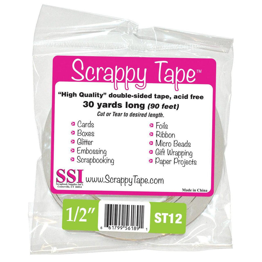 Scrappy Tape 1/2" x 30 yds-ScrapbookPal
