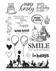 Simple Stories - Say Cheese Classic Pooh Birthday Collection - Clear Stamps & Dies - Make a Wish!-ScrapbookPal